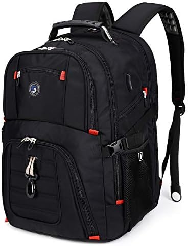 SHRRADOO Extra Large 52L Travel Laptop Backpack with USB Charging Port,