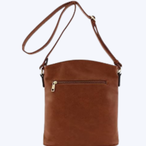 ALYSSA Triple Zip Pocket Large Crossbody Bag